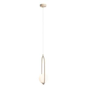 Lampa wisząca RIVA BEIGE 1086G17 oprawa w kolorze beżowym ALDEX