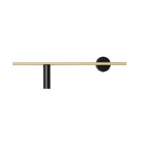 Kinkiet TREVO WALL BLACK BRASS LEWY 1083C40 oprawa w kolorze czerni i mosiądzu ALDEX