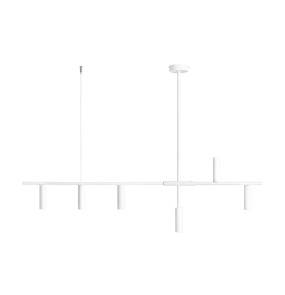 Lampa wisząca TREVO 6 ALL WHITE 1104K oprawa w kolorze białym ALDEX