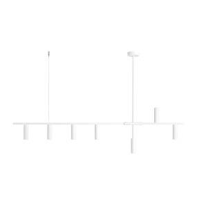 Lampa wisząca TREVO 7 ALL WHITE 1104T oprawa w kolorze białym ALDEX