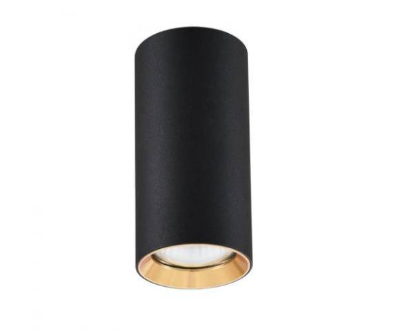 WYPRZEDAŻ Oprawa natynkowa MANACOR LP-232/1D - 170 BK/GD oprawa natynkowa czarna LIGHT PRESTIGE