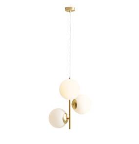 Lampa wisząca FIN 3 BRASS M 1120E40_M oprawa w kolorze mosiądzu ALDEX