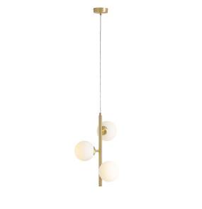 Lampa wisząca FIN 3 BRASS S 1120E40_S oprawa w kolorze mosiądzu ALDEX