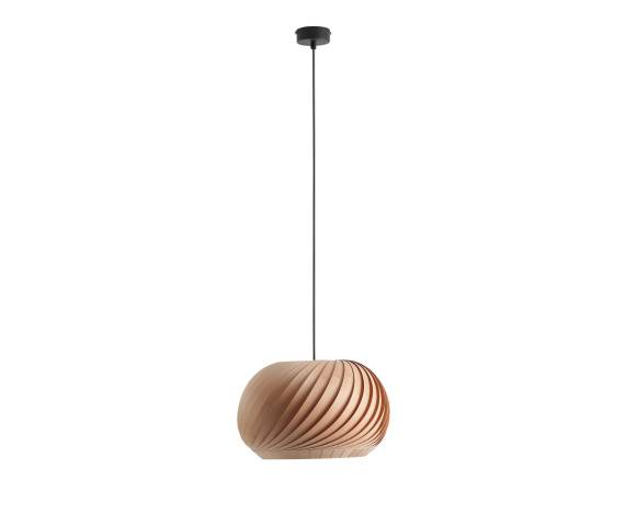 Lampa wisząca NATURE DARK S 1110G_S oprawa w kolorze czerni i drewna ALDEX