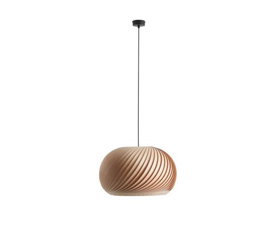 Lampa wisząca NATURE DARK L 1110G_L oprawa w kolorze czerni i drewna ALDEX