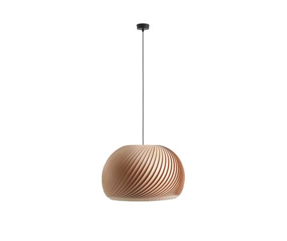 Lampa wisząca NATURE DARK XL 1110G_XL oprawa w kolorze czerni i drewna ALDEX