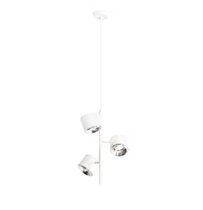 Lampa wisząca BOT 3 WHITE 1046E oprawa w kolorze białym ALDEX