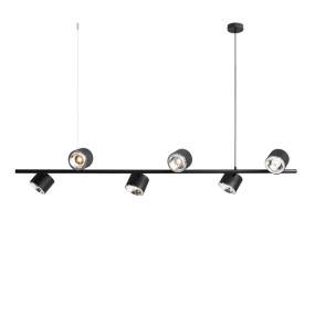 Lampa wisząca BOT 6 BLACK 1047K oprawa w kolorze czarnym ALDEX