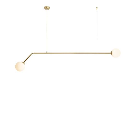 Lampa wisząca PURE 2 GOLD 1064H30 oprawa w kolorze złotym ALDEX