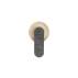 Kinkiet TACARONTE LE46153 oprawa w kolorze naturalnego kamienia i czerni LUCES EXCLUSIVAS