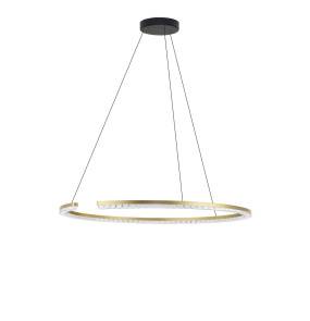 Lampa wisząca MAHON LE46101 oprawa w kolorze złotym LUCES EXCLUSIVAS