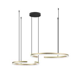 Lampa wisząca MAHON LE46102 oprawa w kolorze złotym LUCES EXCLUSIVAS