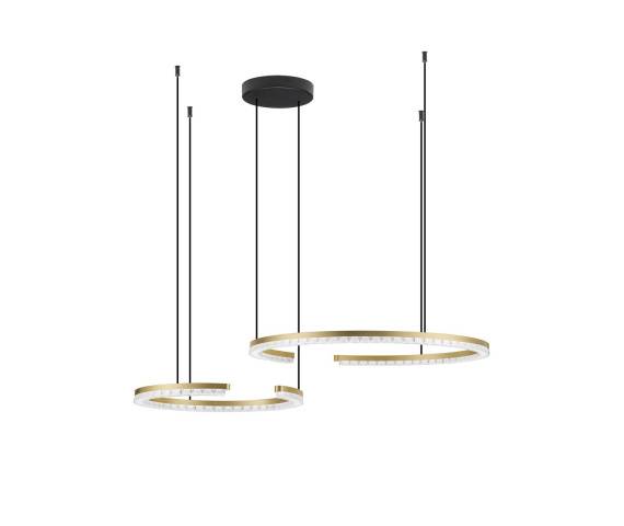Lampa wisząca MAHON LE46102 oprawa w kolorze złotym LUCES EXCLUSIVAS