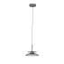 Lampa wisząca HUANUCO LE46073 oprawa w kolorze srebrnym z dymionym kloszem LUCES EXCLUSIVAS