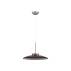 Lampa wisząca HUANUCO LE44839 oprawa w kolorze srebrnym z brązowym kloszem LUCES EXCLUSIVAS