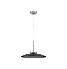 Lampa wisząca HUANUCO LE44838 oprawa w kolorze srebrnym z dymionym kloszem LUCES EXCLUSIVAS