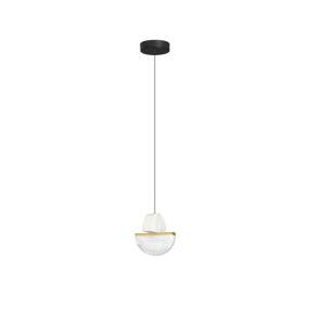Lampa wisząca TARREGA LE46182 oprawa w kolorze białego marmuru i złota LUCES EXCLUSIVAS