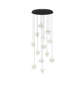 Lampa wisząca TARREGA LE46190 oprawa w kolorze białego marmuru i złota LUCES EXCLUSIVAS