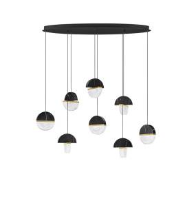 Lampa wisząca TARREGA LE46178 oprawa w kolorze czarnego marmuru i złota LUCES EXCLUSIVAS