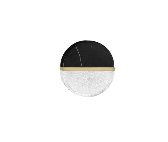 Kinkiet TARREGA LE46166 oprawa w kolorze czarnego marmuru i złota LUCES EXCLUSIVAS