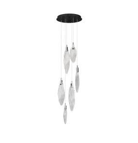 Lampa wisząca ROALES LE46144 oprawa w kolorze czerni i srebra LUCES EXCLUSIVAS