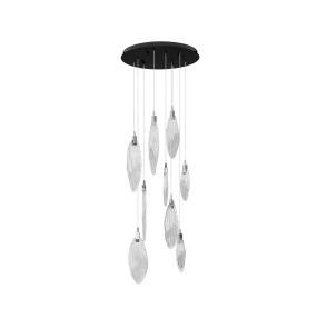 Lampa wisząca ROALES LE46145 oprawa w kolorze czerni i srebra LUCES EXCLUSIVAS