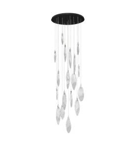 Lampa wisząca ROALES LE46146 oprawa w kolorze czerni i srebra LUCES EXCLUSIVAS