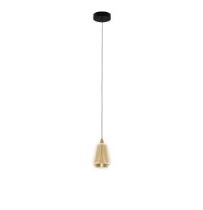 Lampa wisząca RORIZNO LE45112 oprawa w kolorze czerni i złota LUCES EXCLUSIVAS