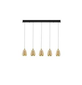 Lampa wisząca RORIZNO LE46147 oprawa w kolorze czerni i złota LUCES EXCLUSIVAS