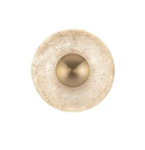 Kinkiet FREGEN LE46043 oprawa w kolorze naturalnego kamienia i złota LUCES EXCLUSIVAS