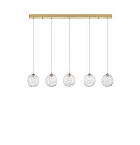 Lampa wisząca ALBORA LE45746 oprawa w kolorze złotym LUCES EXCLUSIVAS