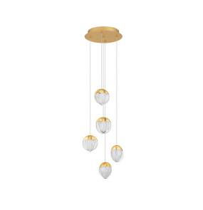 Lampa wisząca ALCUDIA LE45756 oprawa w kolorze złotym LUCES EXCLUSIVAS