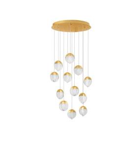 Lampa wisząca ALCUDIA LE45759 oprawa w kolorze złotym LUCES EXCLUSIVAS