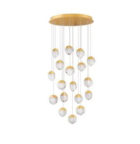 Lampa wisząca ALCUDIA LE45762 oprawa w kolorze złotym LUCES EXCLUSIVAS