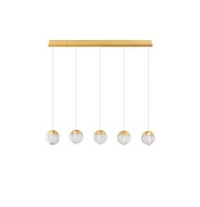 Lampa wisząca ALCUDIA LE45758 oprawa w kolorze złotym LUCES EXCLUSIVAS