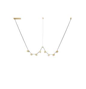 Lampa wisząca ANTEQ LE45823 oprawa w kolorze złotym LUCES EXCLUSIVAS