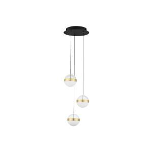 Lampa wisząca ARTEIXO LE45873 oprawa w kolorze czerni i złota LUCES EXCLUSIVAS