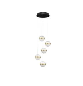 Lampa wisząca ARTEIXO LE45874 oprawa w kolorze czerni i złota LUCES EXCLUSIVAS