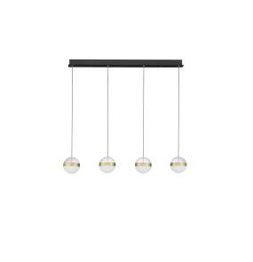 Lampa wisząca ARTEIXO LE45875 oprawa w kolorze czerni i złota LUCES EXCLUSIVAS