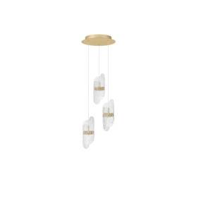 Lampa wisząca BOSSOST LE45957 oprawa w kolorze złotym LUCES EXCLUSIVAS