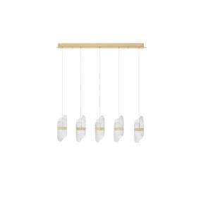Lampa wisząca BOSSOST LE45958 oprawa w kolorze złotym LUCES EXCLUSIVAS