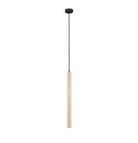 Lampa wisząca INGENIO LE46080 oprawa w kolorze czerni i naturalnego kamienia LUCES EXCLUSIVAS