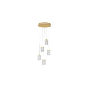 Lampa wisząca MURO LE46122 oprawa w kolorze złotym LUCES EXCLUSIVAS