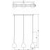 Lampa wisząca Libra MD2128B-3W oprawa w kolorze srebrnym z mlecznymi kloszami ZUMA LINE