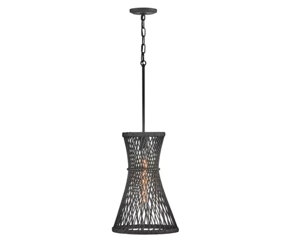 Lampa wisząca TWYLA QN-TWYLA-1P-BK oprawa w kolorze czarnym QUINTIESSE