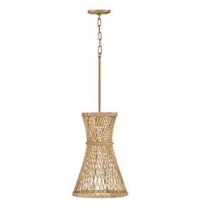 Lampa wisząca TWYLA QN-TWYLA-1P-BNG oprawa w kolorze złotym QUINTIESSE