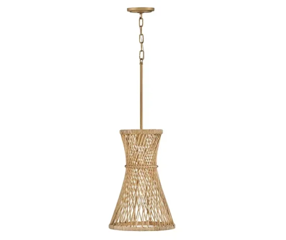 Lampa wisząca TWYLA QN-TWYLA-1P-BNG oprawa w kolorze złotym QUINTIESSE