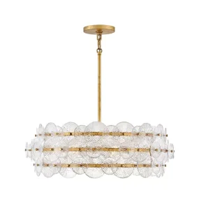 Lampa wisząca RENE QN-RENE-6P-DSB oprawa w kolorze mosiądzu QUINTIESSE
