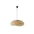 Lampa wisząca NULVERO LE45366 oprawa w kolorze czarnym z rattanowy abażurem LUCES EXCLUSIVAS