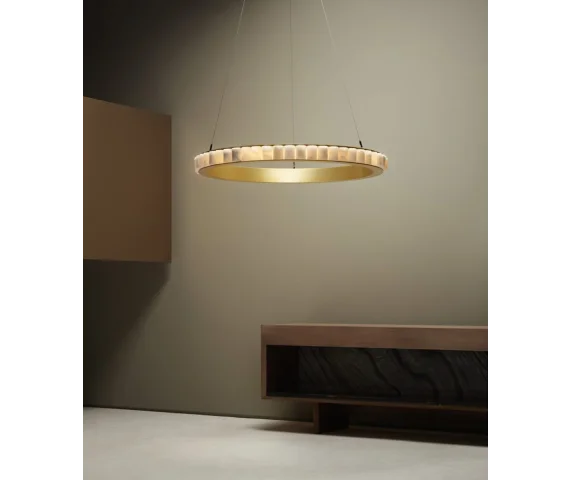 Lampa wisząca ALABASTRO AD341 oprawa w kolorze mosiądzu